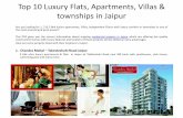 Top 10 luxury flats, apartments, villas in Jaipur