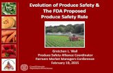 Evolution of Produce Safety & The FDA Proposed Produce Safety Rule