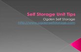 Self storage unit tips