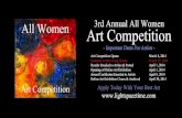 "All Women 2014 art competition event poster