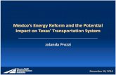 Mexico's Energy Reform and the Potential Impact on Texas' Transportation System