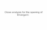 Visual essay close analysis of the opening of divergent