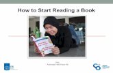 How to start reading a book