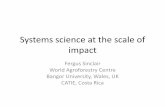 Systems Science at the Scale of Impact: Reconciling Bottom Up Participation with the Production of Widely Applicable Research Outputs by Dr. Fergus Sinclair, Systems Science Leader,