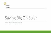 Saving Big On Solar
