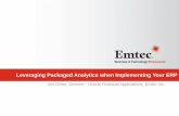 Leveraging Packaged Analytics when Implementing your ERP