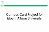 Campus Card Project for Mount Allison University