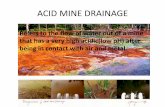 Acid mine drainage occurrence and its remediation