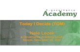 e-participation case study: Direct democracy portal "Today I Decide" by Ms. Nele Leosk, e-Governance Academy, Estonia