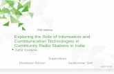 Eploring Role of Information and Communication Technologies in Community Radio Stations in India
