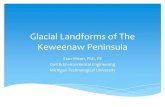 Glacial landforms of the keweenaw peninsula