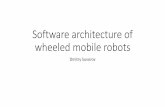 Software architecture of wheeled mobile robots