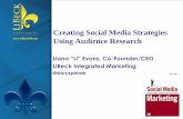 Creating Social Media Strategies Using Audience Research Training