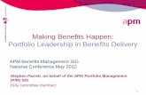 Stephen Parrett, Leadership and Benefits Management, March 2012