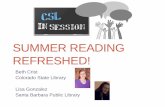 Summer reading refreshed!