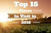 Top 15 Places to Visit in 2015