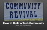How to Build a Tech Community