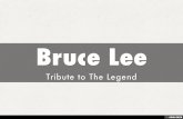 Bruce Lee - The legend - Tribute by Worddrawing.com