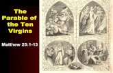 Ppt of the parable of the ten virgins part 1