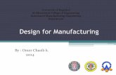 DFMA design for manufacturing and assembly