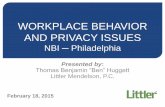 Workplace Behavior and Privacy Issues - Employer Responses
