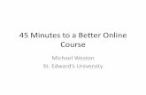 45 minutes to a Better Online Course