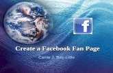 Create a facebook fan page