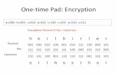 One time pad Encryption:
