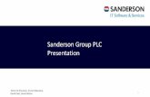 Sanderson Group PLC Pitch (w/ DCF)
