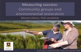 Measuring Success: Community groups and environmental restoration