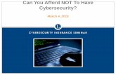 Cybersecurity Seminar March 2015
