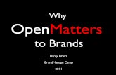 Brand Manage Camp:  Why Open Matters to Brands