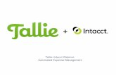 Introducing Tallie Expense Reports & Intacct Accounting Software