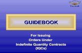 NAWCTSD Guidebook for Issuing Orders Under IQCs
