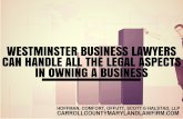 Westminster Business Lawyer can Handle All the Legal Aspects in Owning a Business