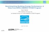 Benchmarking Building Energy Performance: A View from EPA’s ENERGY STAR Program