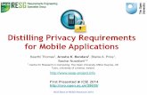 Privacy Distilation for Mobile Applications