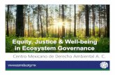Equity workshop: Equity, justice & well-being in ecosystem governance in Mexico