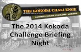 2014 Kokoda Challenge Briefing Night Overview