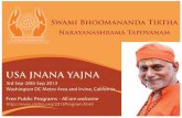 Swami Bhoomananda Tirtha USA Program September 2013 - Washington DC Metro and Irvine California