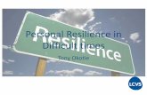 2D Personal Resilience in Difficult Times