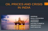 Oil prices and crises in india