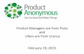 Product Managers are from Pluto and UXers are from Uranus
