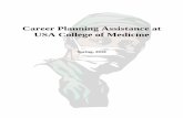 Career Planning Assistance at USA College of Medicine