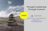 Thought leadership through content