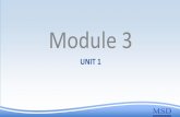 EPSC Module 3 Unit 1