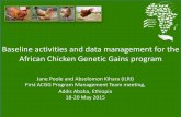 Baseline activities and data management for the African Chicken Genetic Gains program
