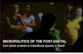 Talk at Transmediale 2014, Berlin: Micropolitics of the Post-Digital: From street protests to transitional spaces in Brazil