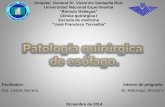 Patologia quirurgica de esofago