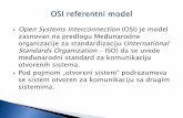 OSI  референтни модел (слојеви модела и њихова улога)
